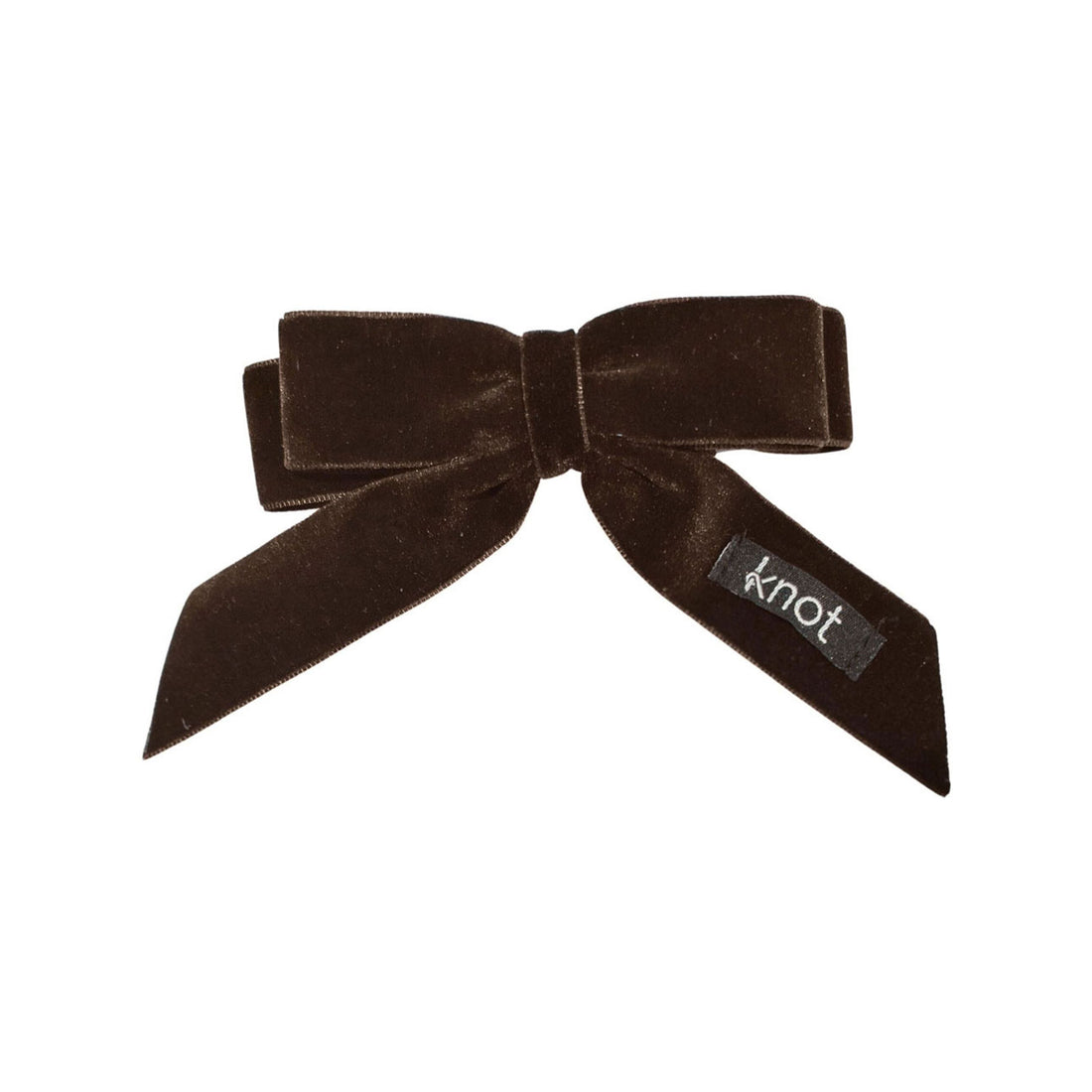 Knot Hairbands  Cocoa Velvet Ribbon Bow Clip