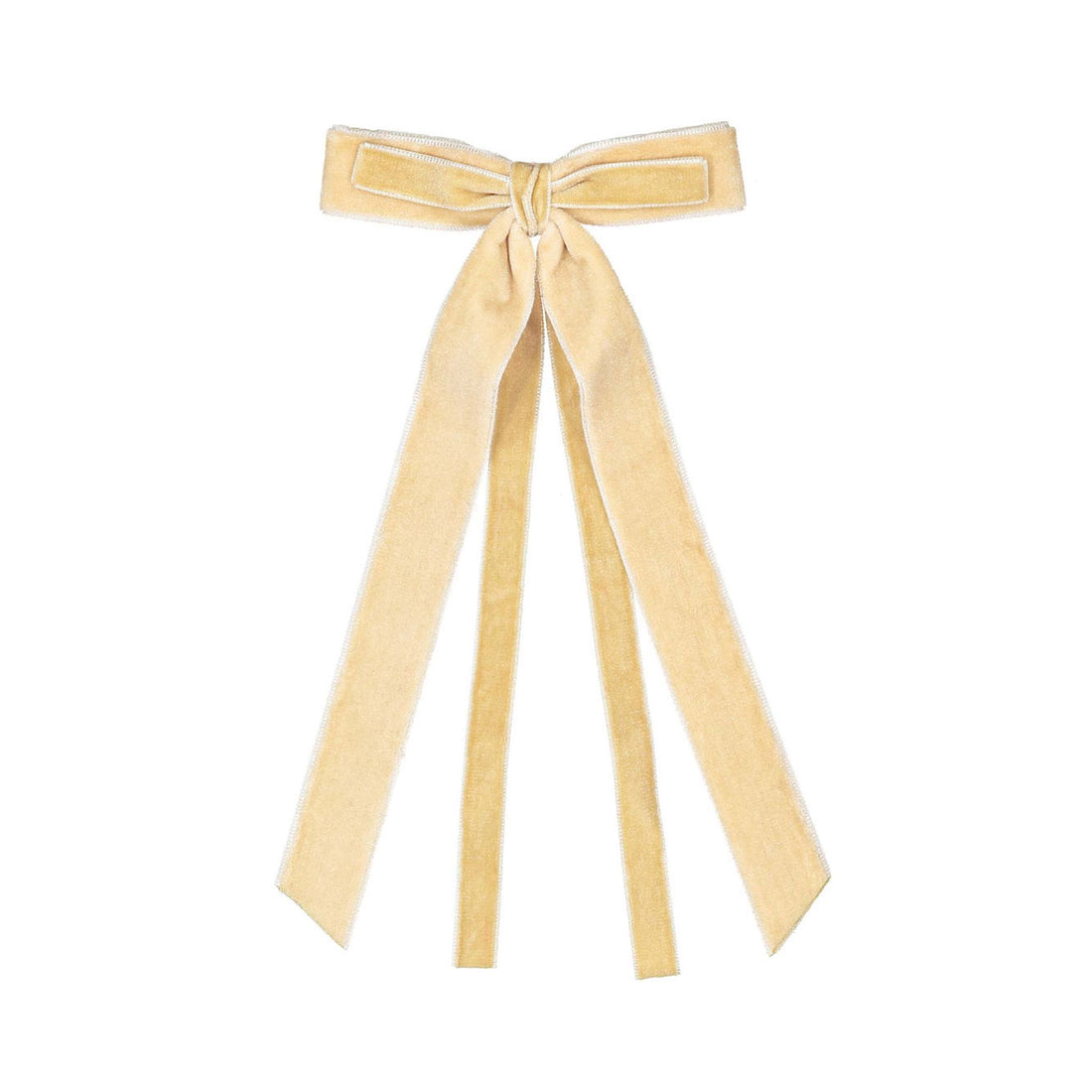 Knot Hairbands Taupe Velvet Trim Bow