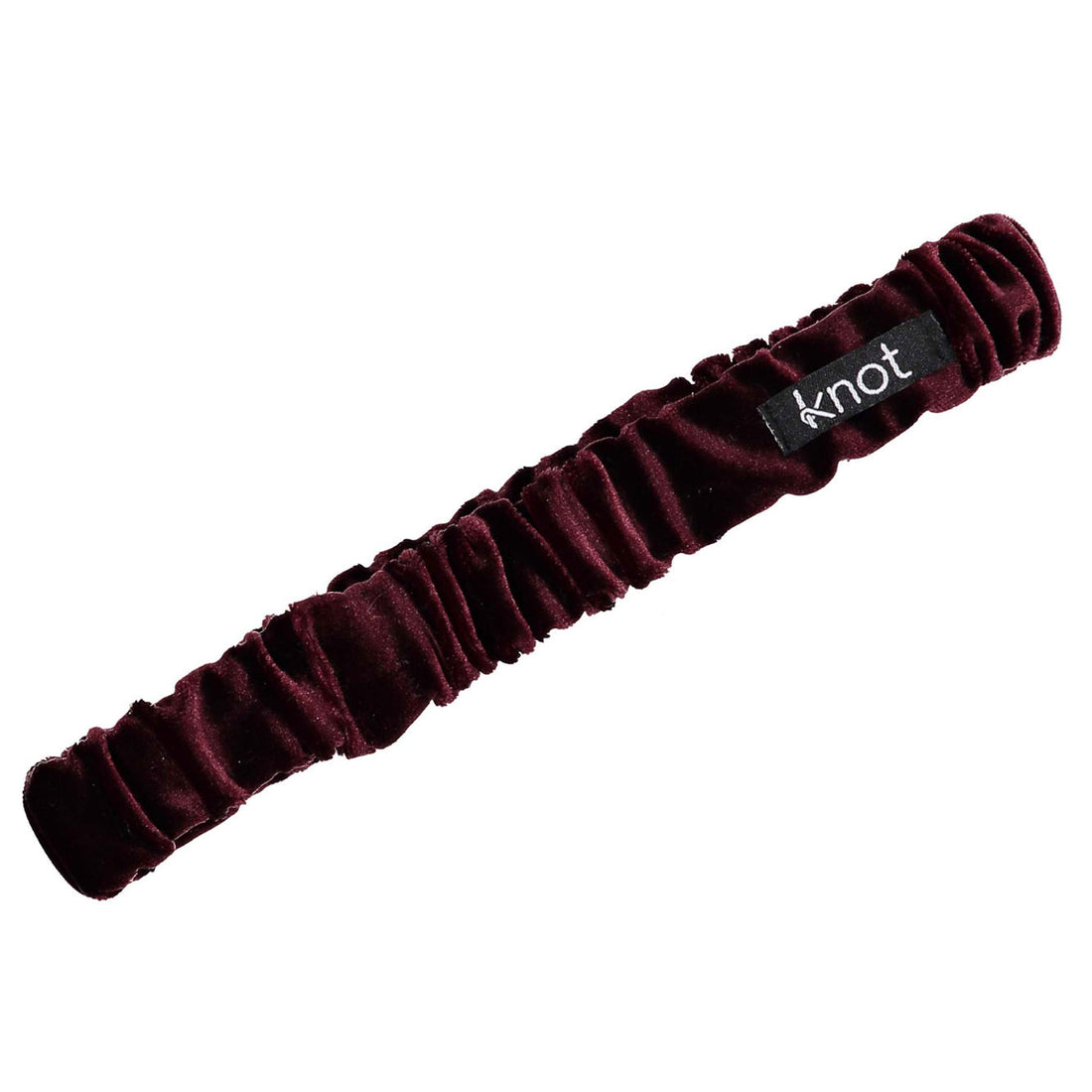 Knot Hairbands Burgundy Velveteen Wrap