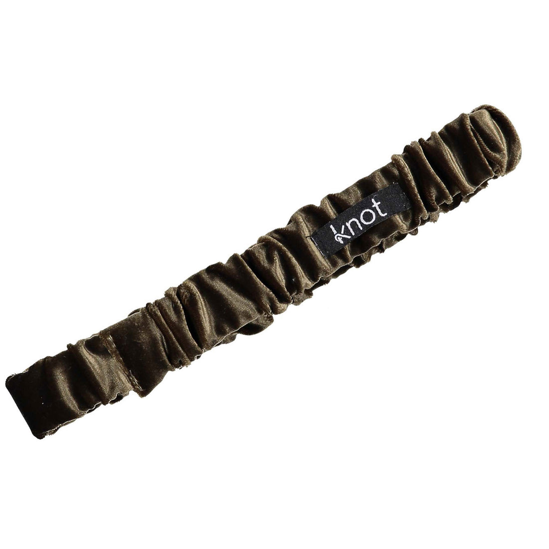 Knot Hairbands Olive Velveteen Wrap