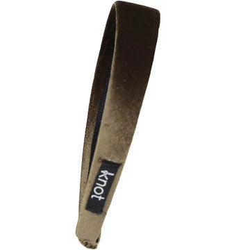 Knot Hairbands Olive Velveteen Headband