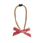 Knot Hairbands Blush Velvet Trim Band