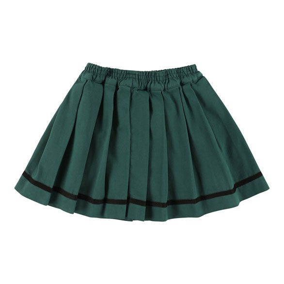 Morley Pine Green Pleated Skirt