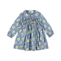 Morley Blue Clover Ruffle Dress