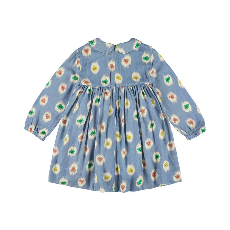 Morley Blue Clover Ruffle Dress