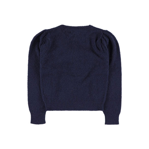 Morley Navy Bow On The Chest Pullover