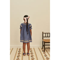Apolina Azul Verna Smock Dress
