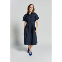 Indee Navy Verneuil Long Shirt Dress