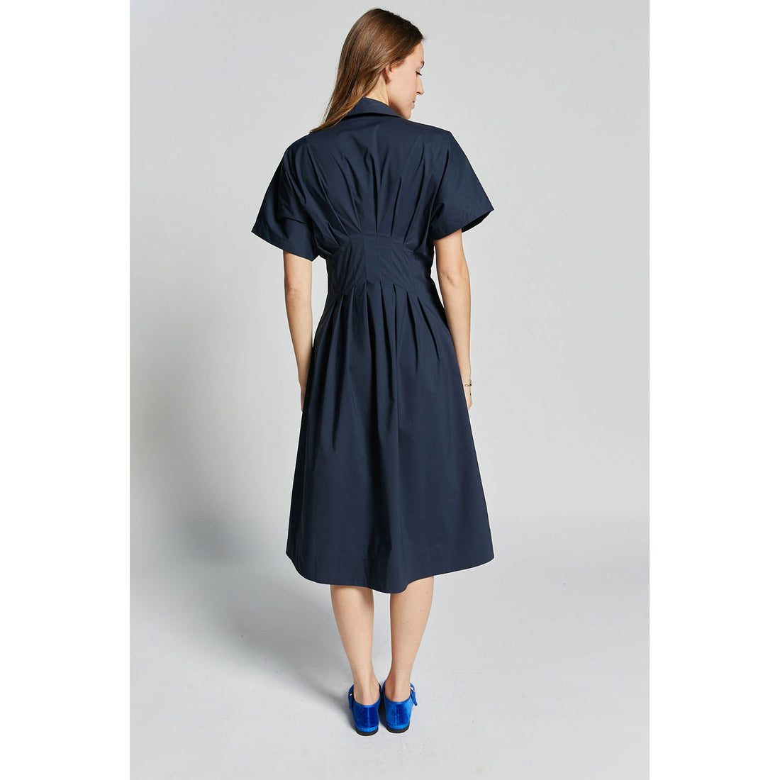 Indee Navy Verneuil Long Shirt Dress