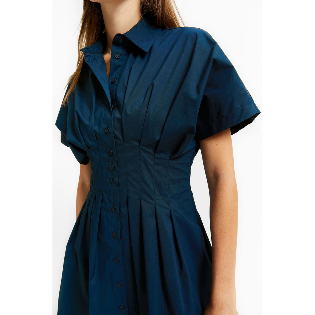 Indee Navy Verneuil Long Shirt Dress