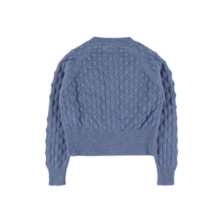 Morley Blue Cropped Cardigan