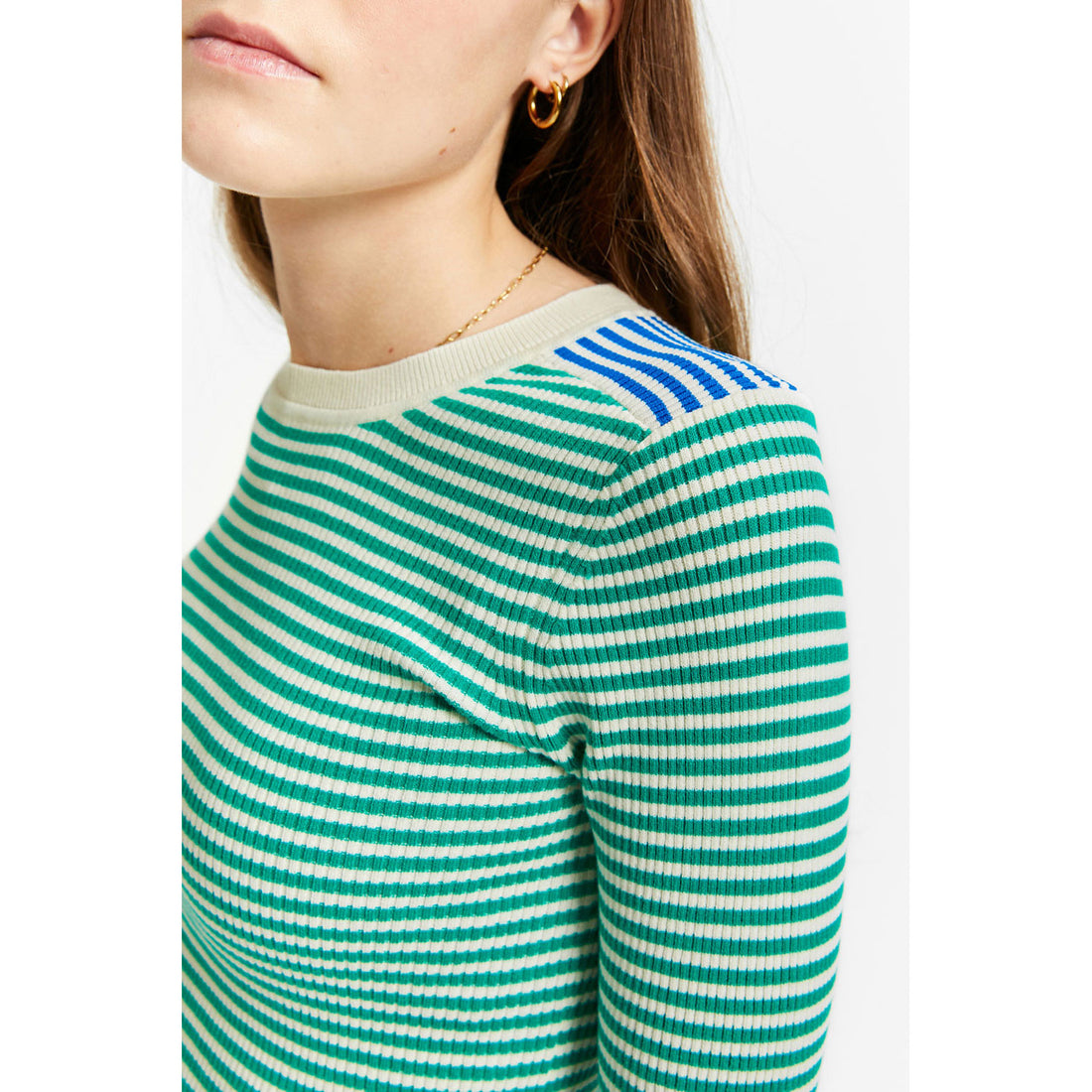 Indee Green Stripe Vesuvio Pullover