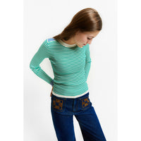Indee Green Stripe Vesuvio Pullover