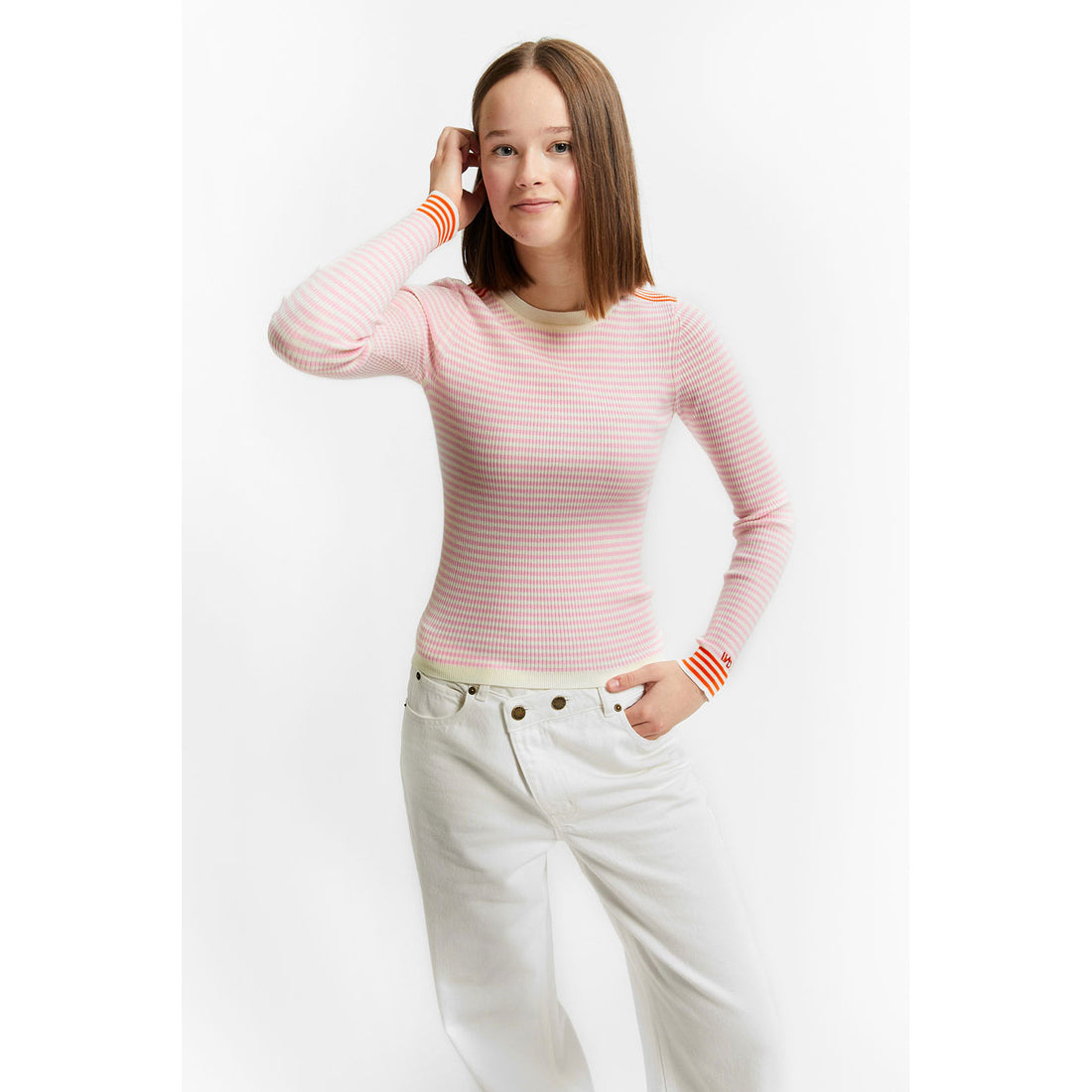 Indee Pink Stripe Vesuvio Pullover