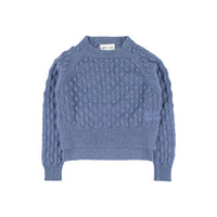 Morley Blue Cropped Pullover
