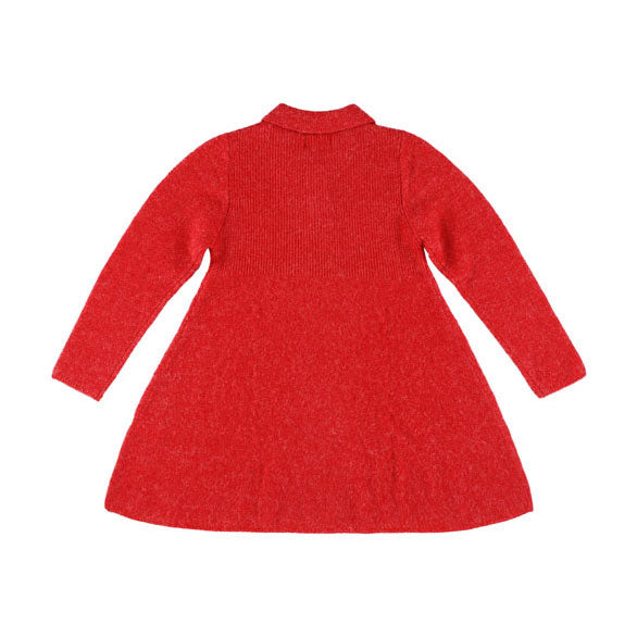 Morley Red Knitted Wool Dress