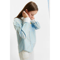 Indee Sky Blue Stripe Vizcaya Shirt