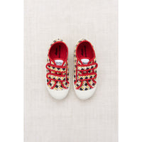 Misha and Puff Licorice Lattice Velcro Sneaker