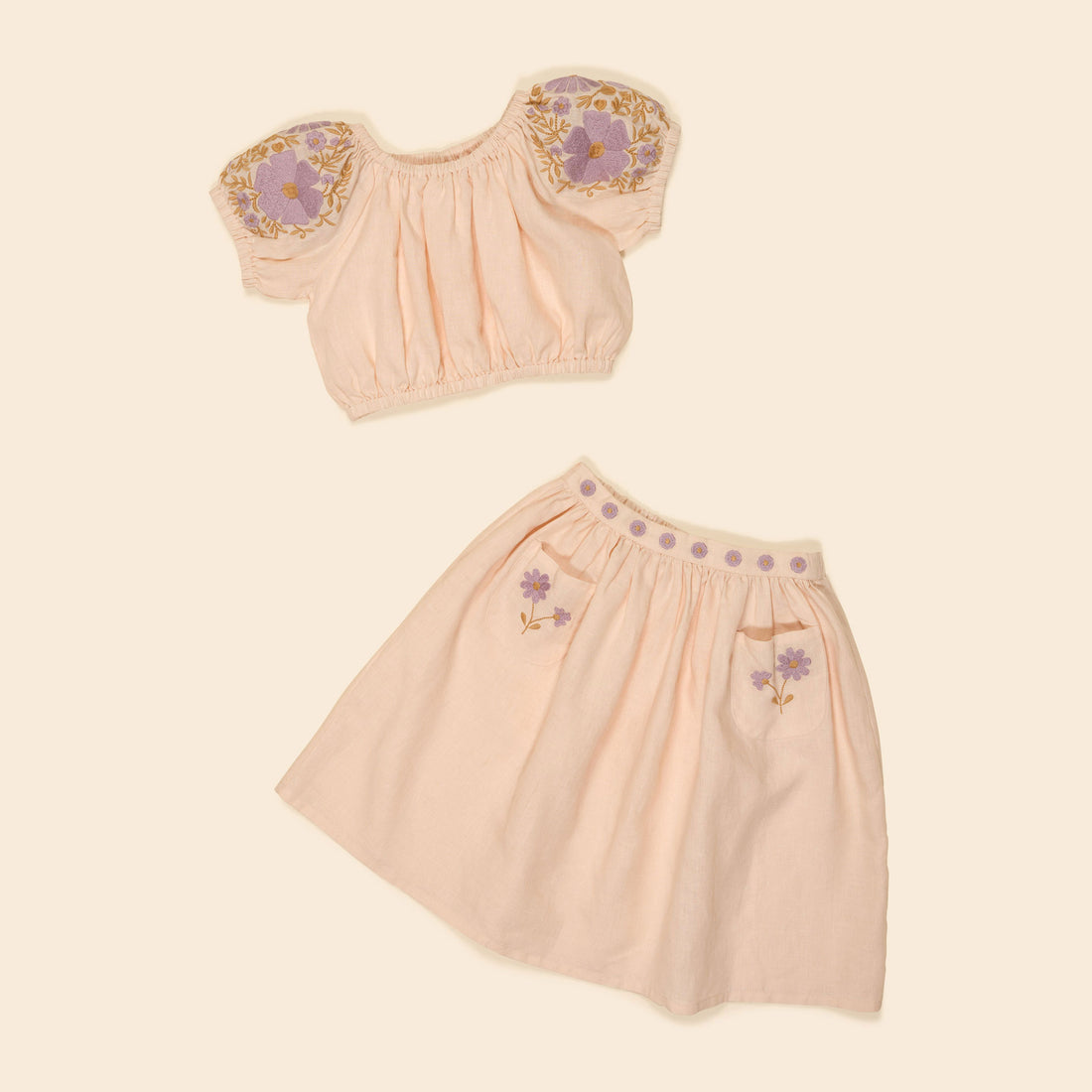 Apolina Blush Velma Skirt Set