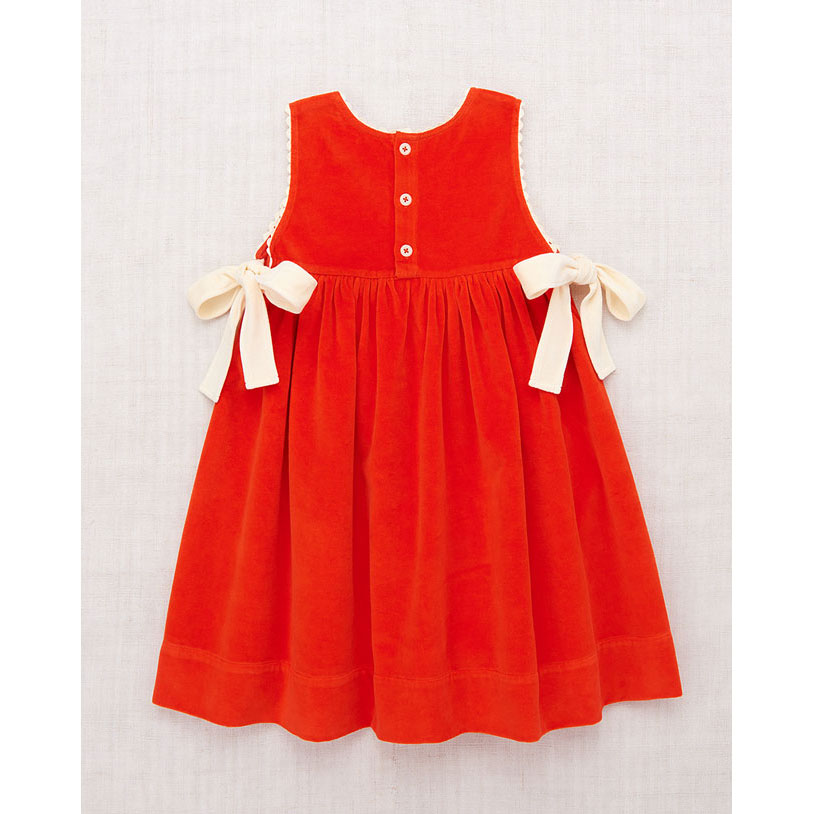 Misha and Puff Red Flame Velvet Esme Dress