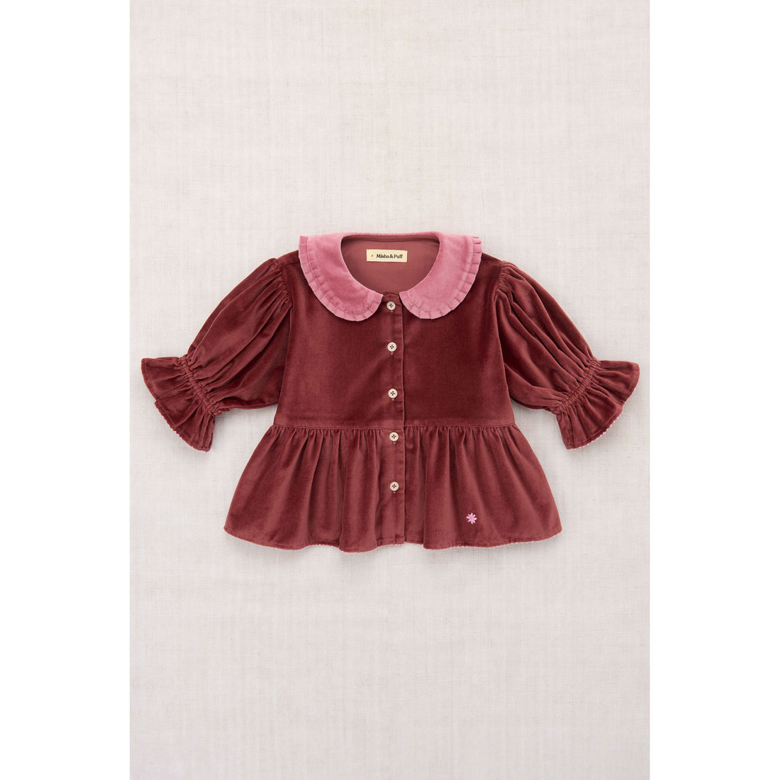 Misha and Puff  Madder Root Velvet Esther Top