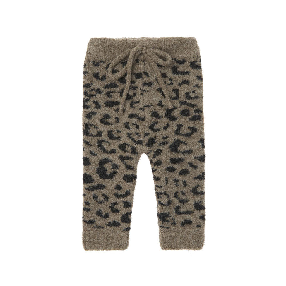 Tocoto Vintage Brown Animal Knit Baby Leggings