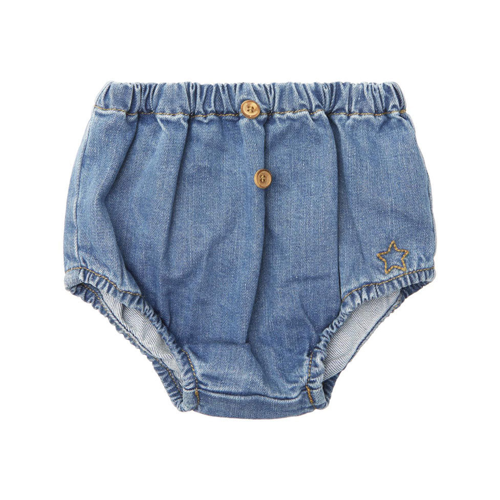 Tocoto Vintage Blue Denim Bloomer