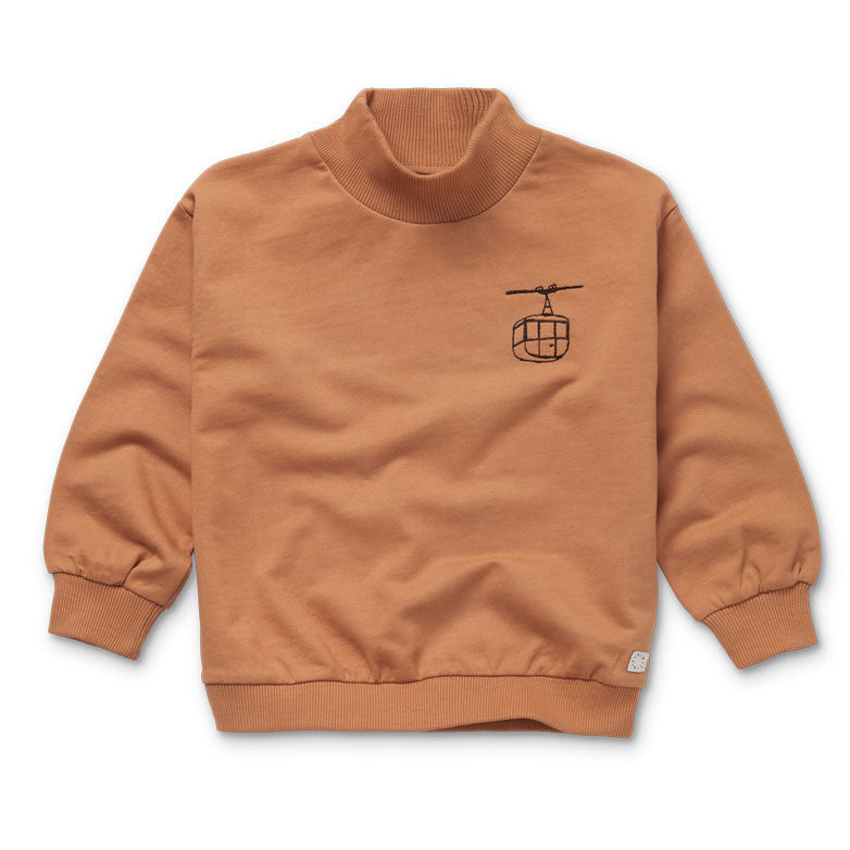 Sproet and Sprout Lion Ski Lift Turtleneck Sweatshirt