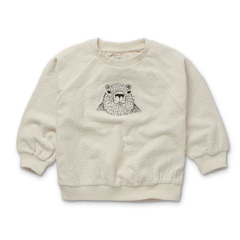 Sproet and Sprout Ivory Marmot Raglan Sweatshirt