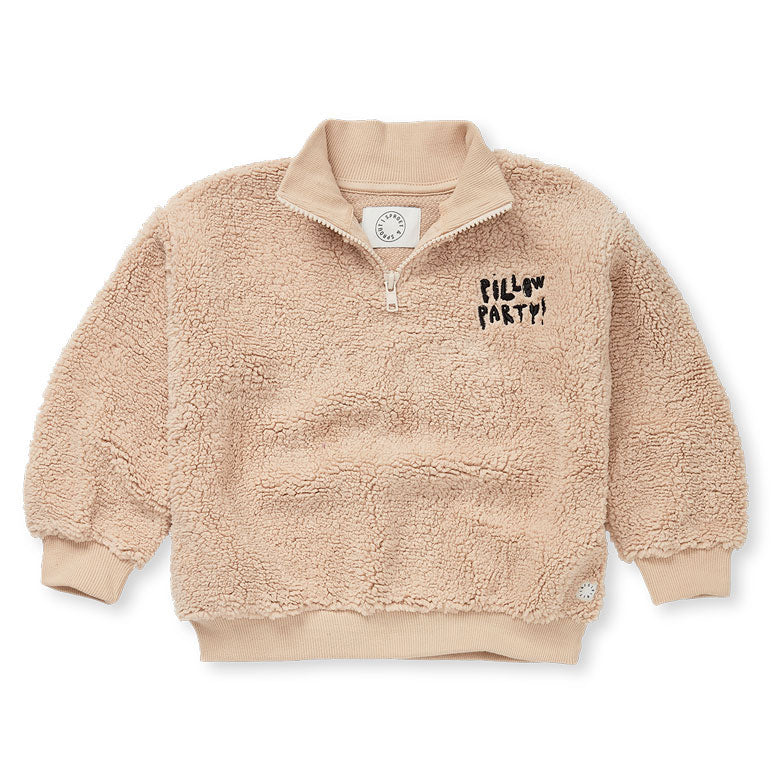 Sproet and Sprout Ivory Teddy Anorak Sweatshirt