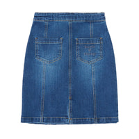 Tocoto Vintage Blue Denim Long Skirt