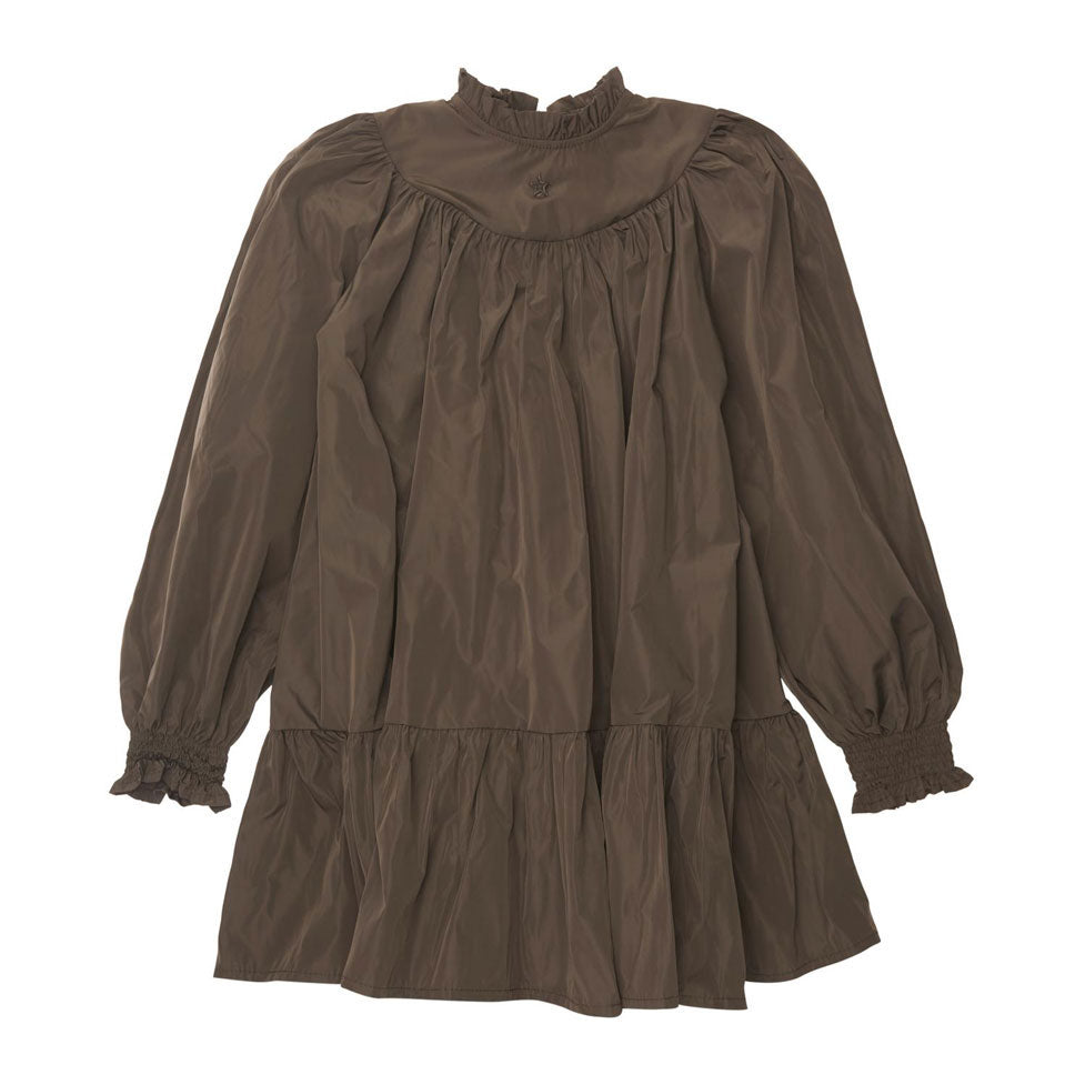 Tocoto Vintage Dark Grey Taffeta Dress