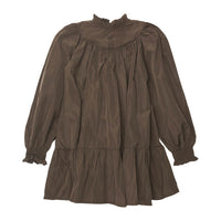 Tocoto Vintage Dark Grey Taffeta Dress