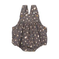 Tocoto Vintage Dark Grey Animal Print Romper