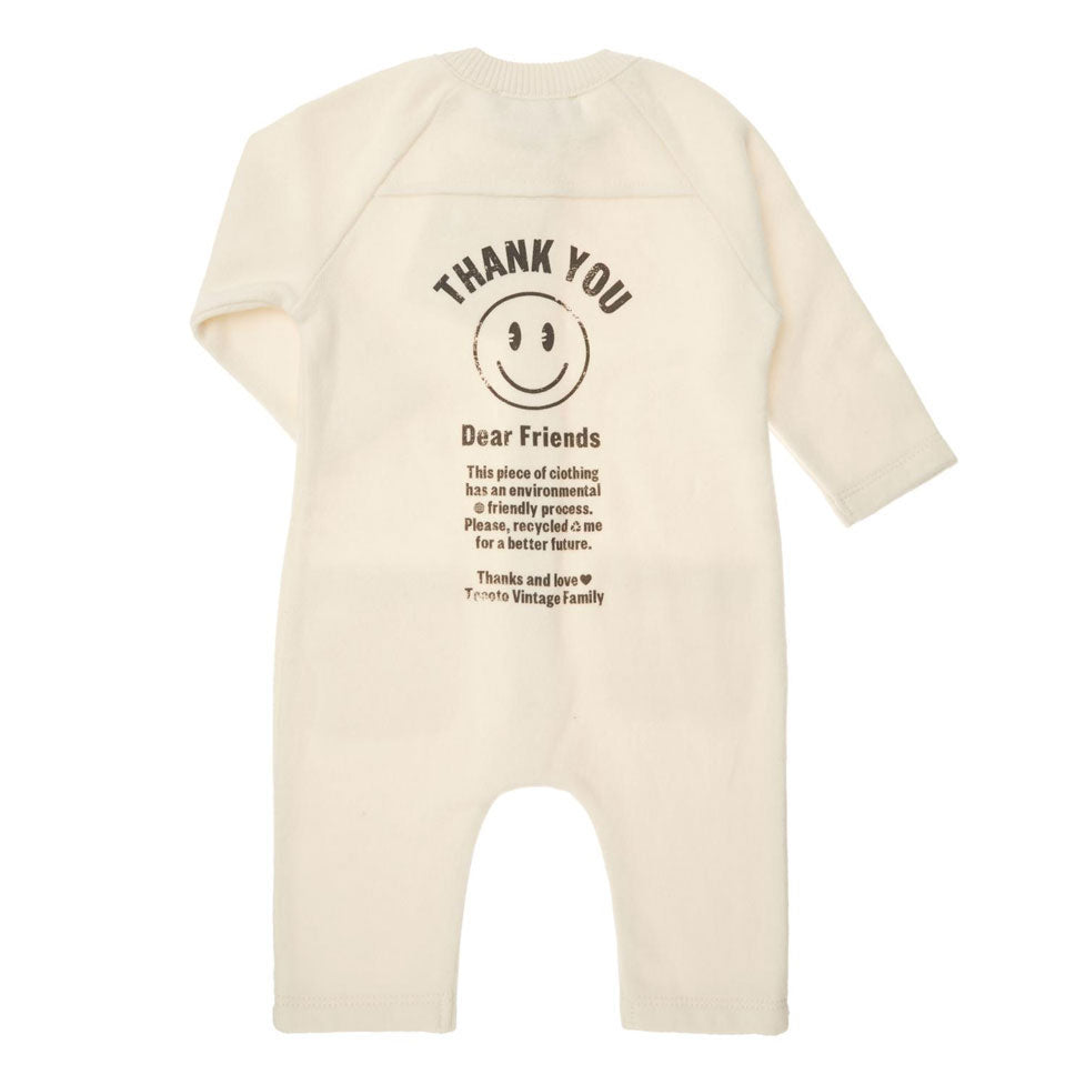 Tocoto Vintage Off White Plush Romper