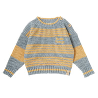 Tocoto Vintage Mustard Striped Pullover