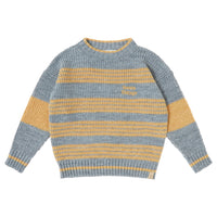 Tocoto Vintage Mustard Striped Pullover