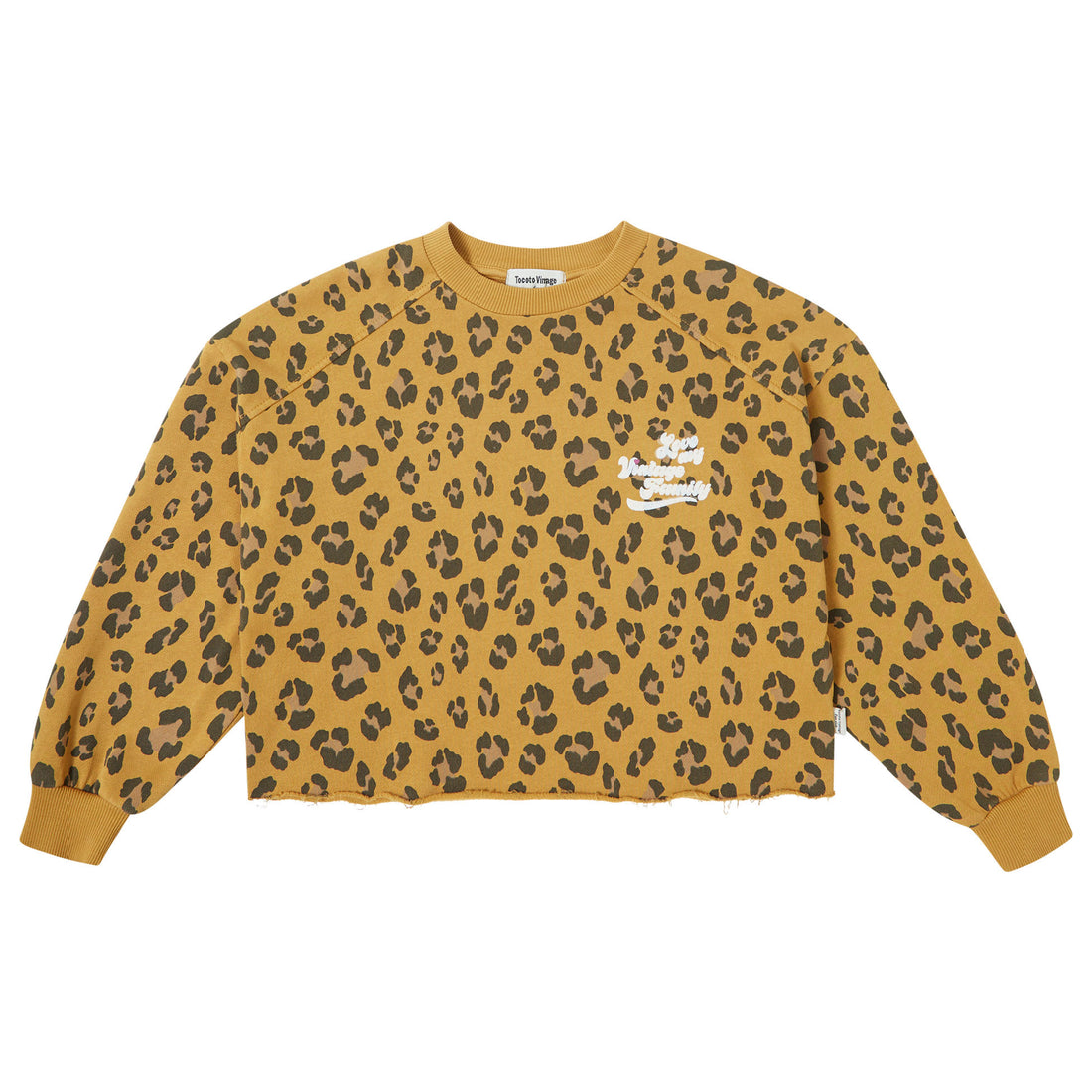 Tocoto Vintage Mustard Animal Print Sweatshirt