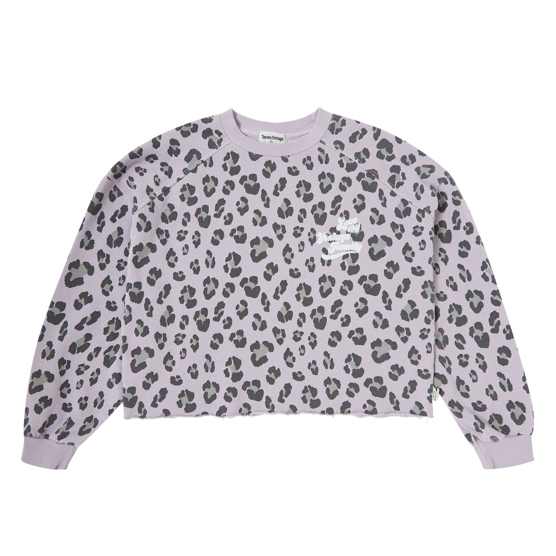 Tocoto Vintage Purple Animal Print Sweatshirt