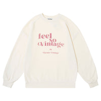 Tocoto Vintage Off White Feel So Vintage Sweatshirt