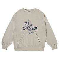 Tocoto Vintage Brown My Happy Place Pocket Sweatshirt