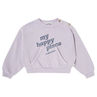 Tocoto Vintage Lilac My Happy Place Pocket Sweatshirt