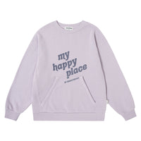 Tocoto Vintage Lilac My Happy Place Pocket Sweatshirt