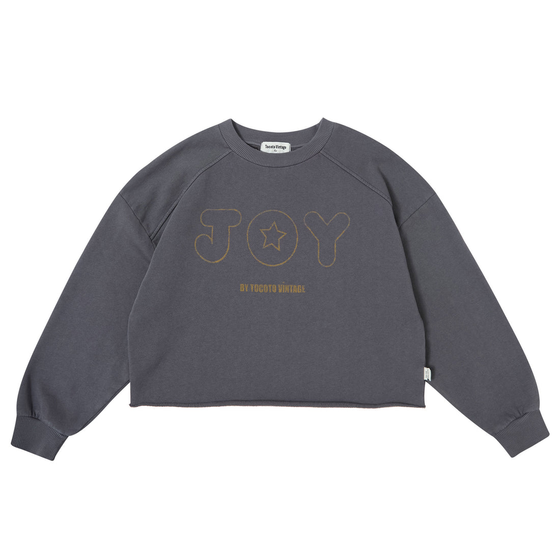 Tocoto Vintage Dark Grey JOY Oversized Sweatshirt