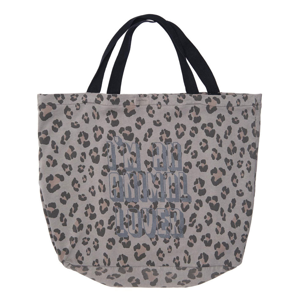 Tocoto Vintage Brown Animal Print Shopper Bag