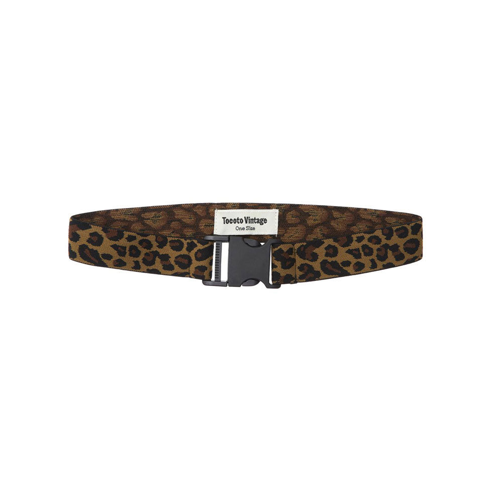 Tocoto Vintage Brown Animal Print Belt