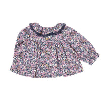 Tocoto Vintage Navy Flower Print Baby Blouse