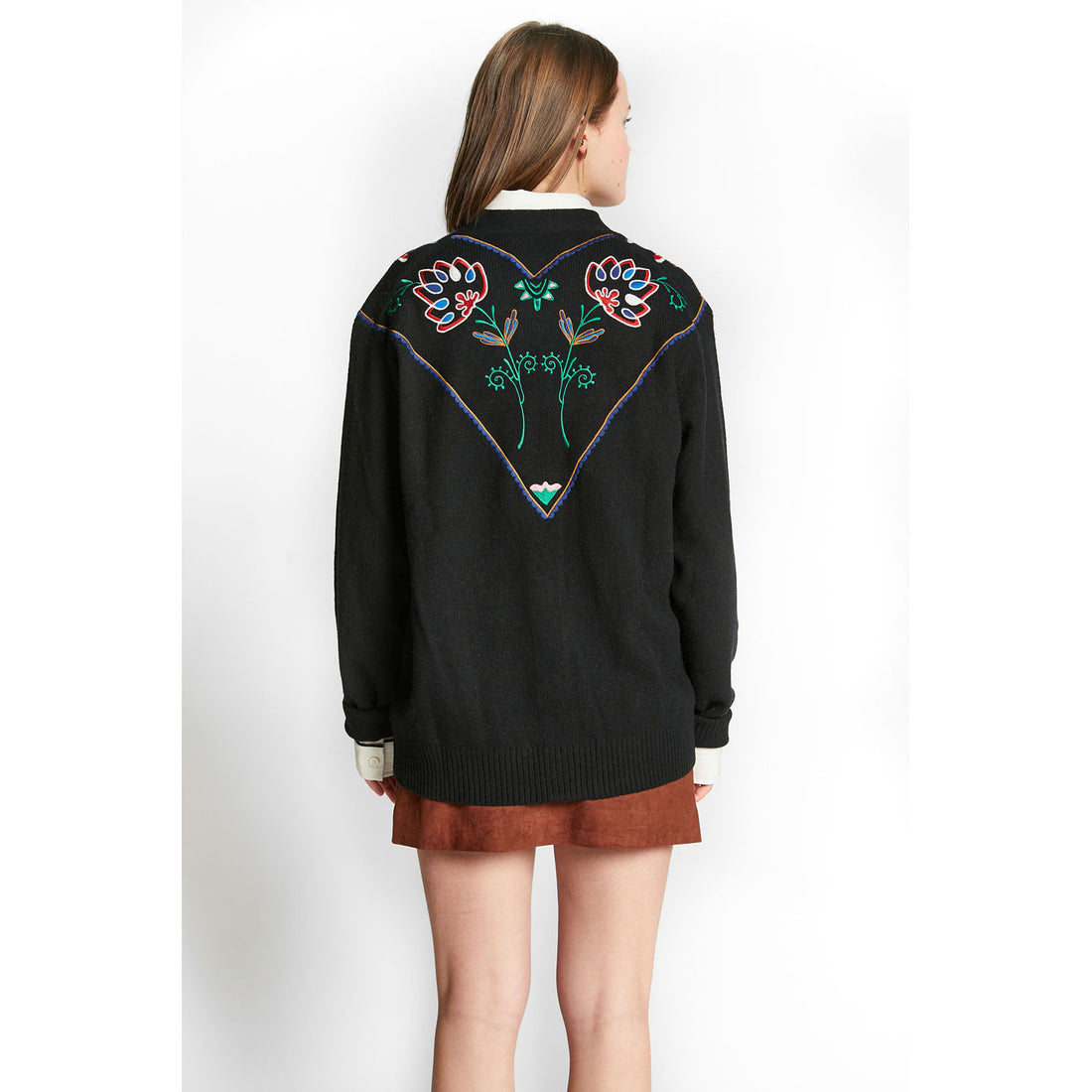 Indee  Black Waffa Cardigan