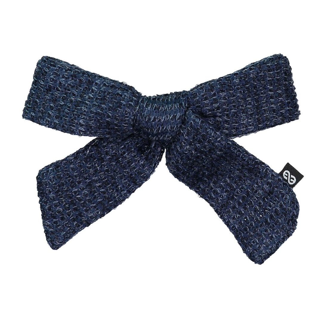 Knot Hairbands  Navy Waffle Bow Clip