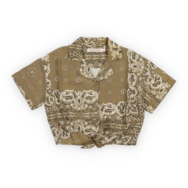 The New Society  Bandana Print Waterlily Special Shirt